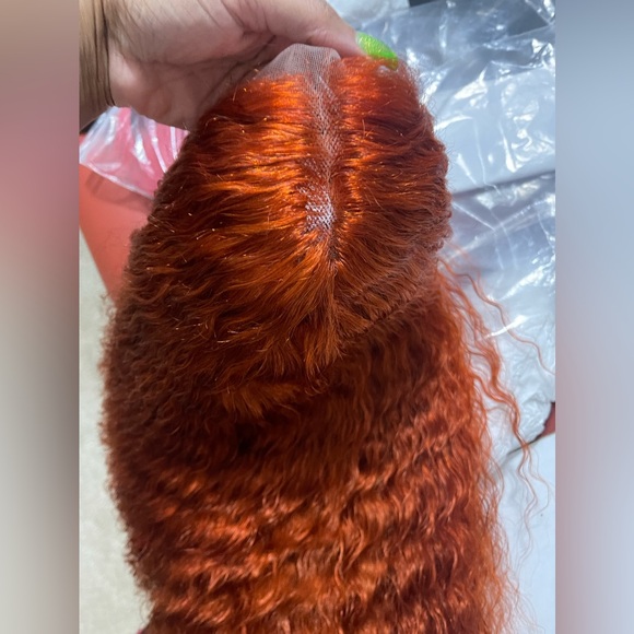 18” 4x4 Transparent Lace, Custom Colored, Human Hair, Closure wig, Has Combs & a - Picture 9 of 15